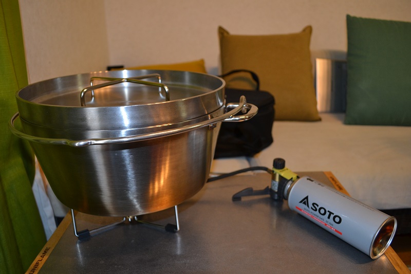 SOTO ST-301のダッチオーブン使用時の画像
