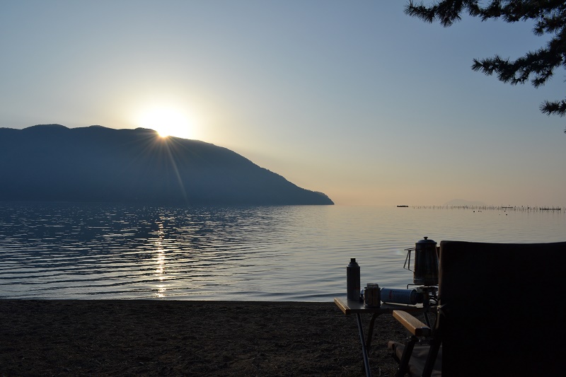 朝の琵琶湖が格別